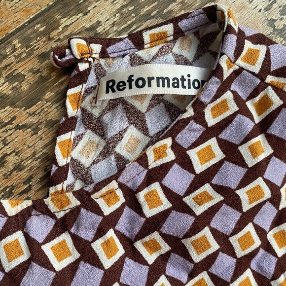 Reformation Patterned Geo Dress - Picture 3 of 3